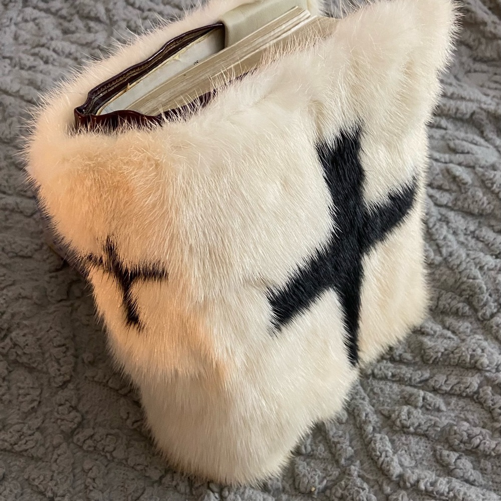 Custom White mink Bible Cover - Picture 2 of 4
